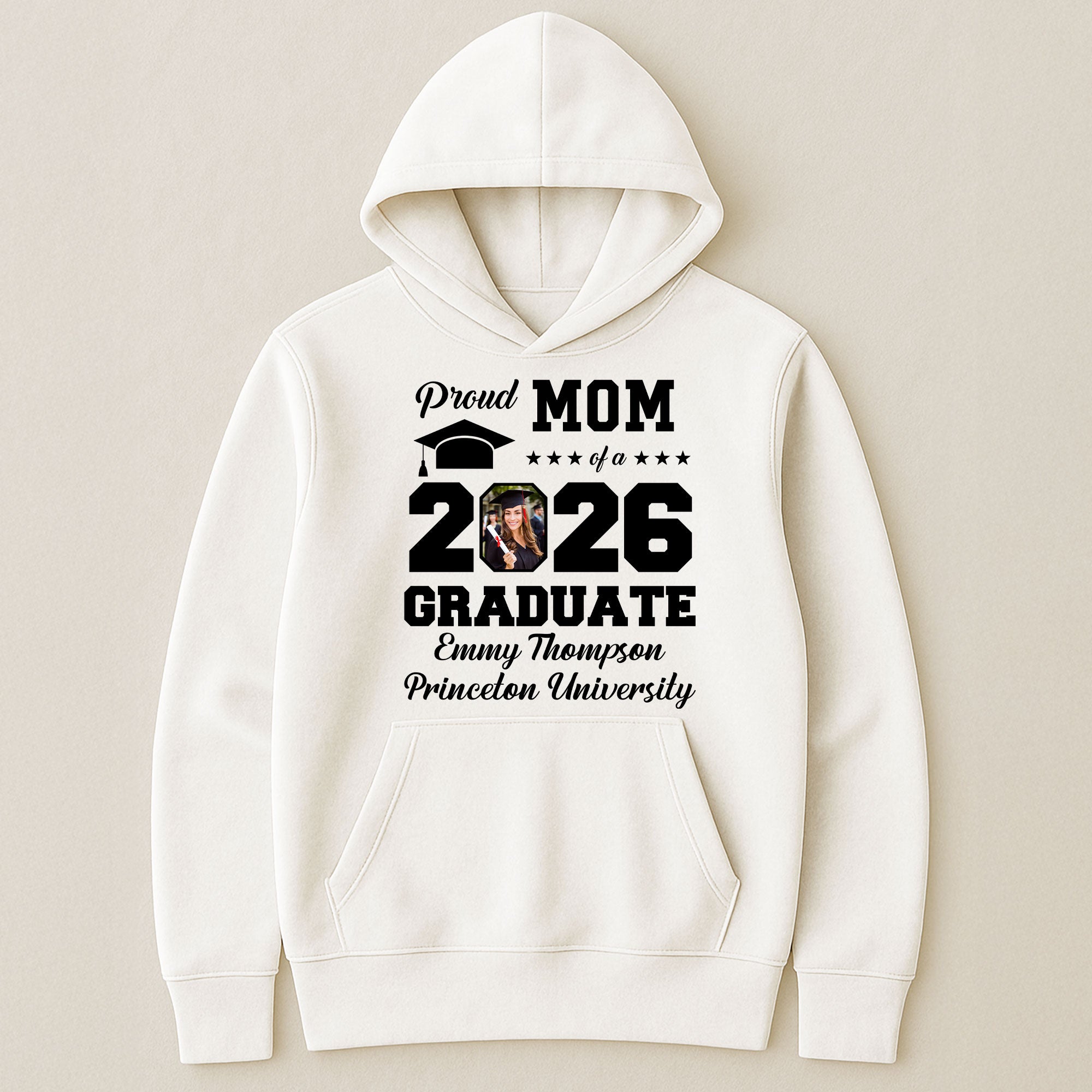 Proud Mom Of A Graduate - Personalized Photo Shirt