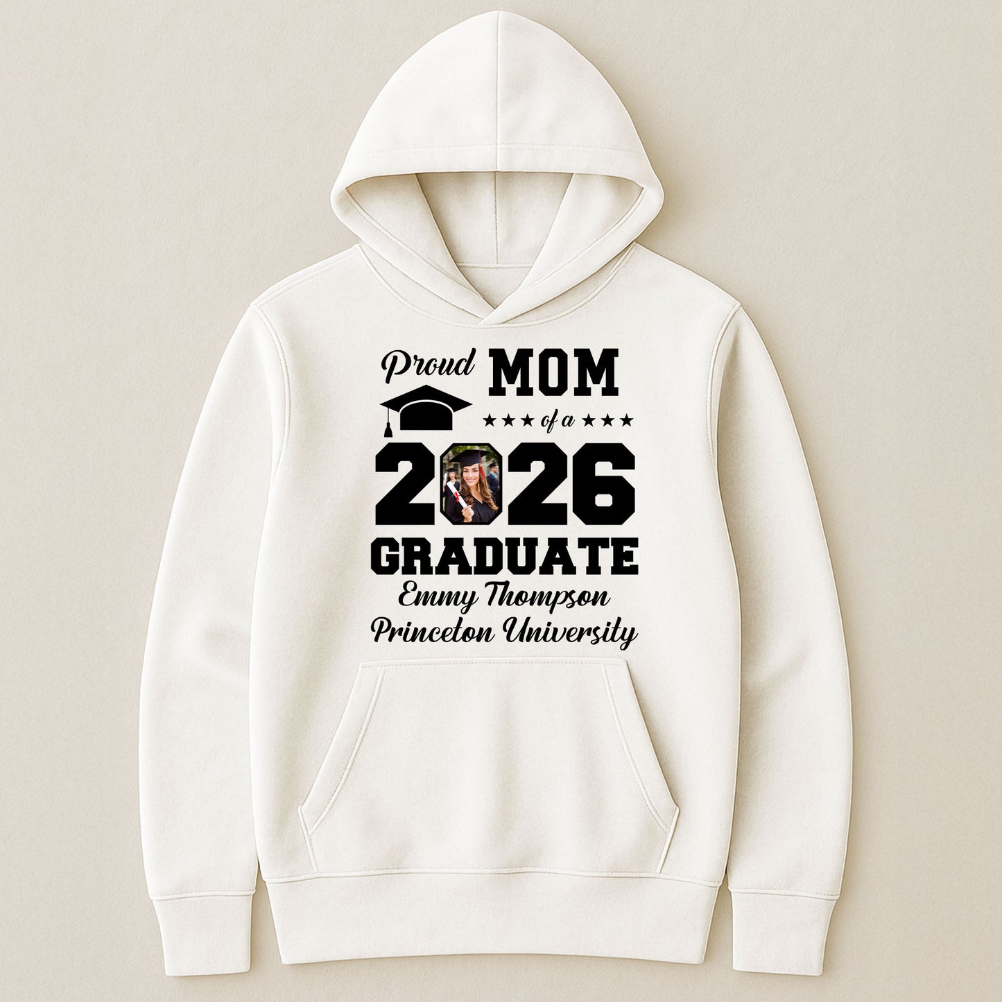 Proud Mom Of A Graduate - Personalized Photo Shirt