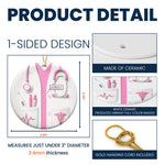 Proud Nurse Custom Scrubs - Gift For Nurse - Personalized Ceramic Ornament