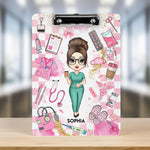 Proud Nurse Gift Custom Scrub Color - Personalized Acrylic Clipboard