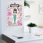 Proud Nurse Gift Custom Scrub Color - Personalized Acrylic Clipboard
