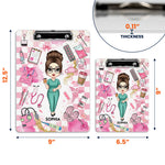 Proud Nurse Gift Custom Scrub Color - Personalized Acrylic Clipboard