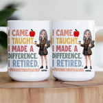 Proud Retired Teacher - Teacher Appreciation - Personalized Mug