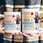 Proud Retired Teacher - Teacher Appreciation - Personalized Mug