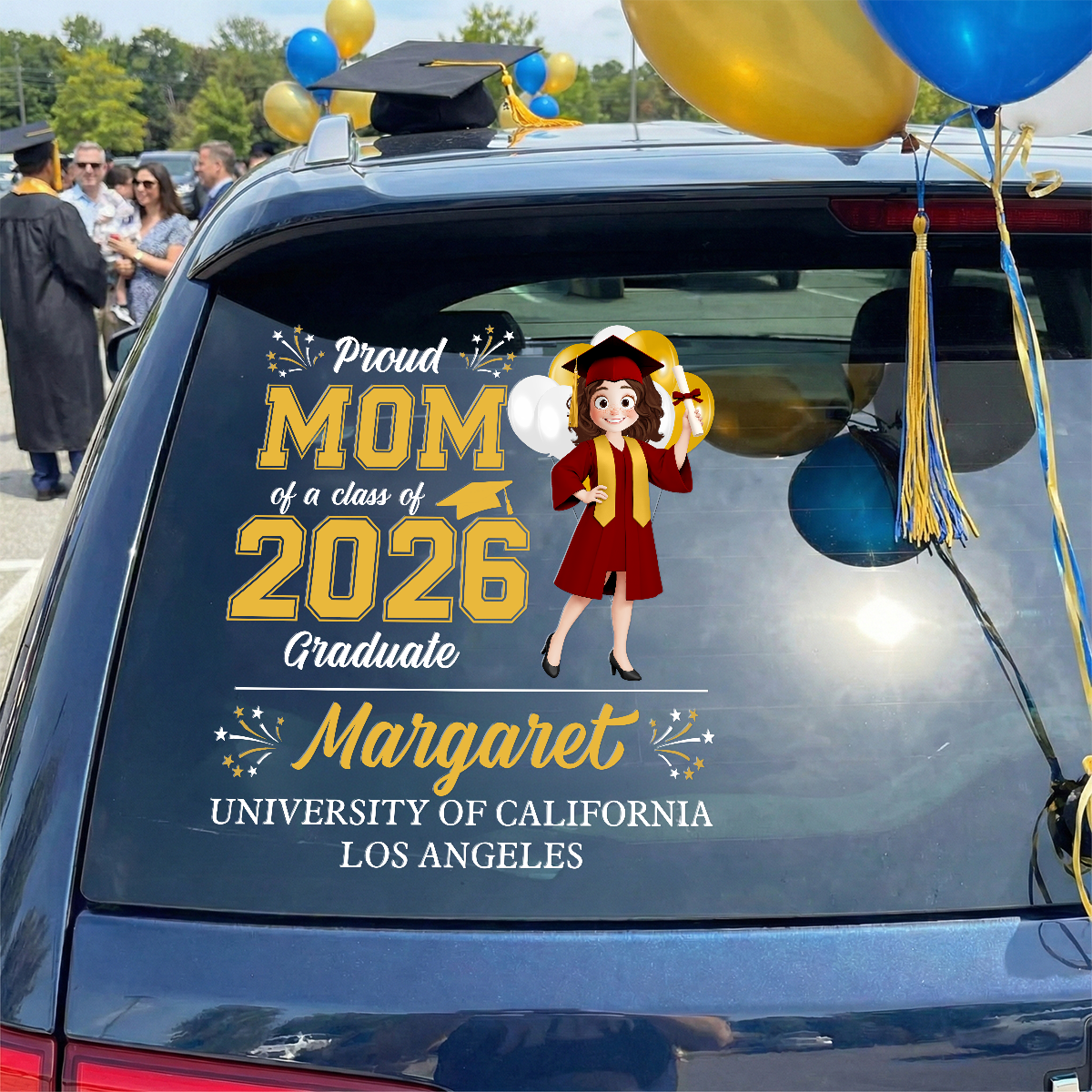 Graduation Invite Decals Proud Graduation - Personalized Decal – Macorner