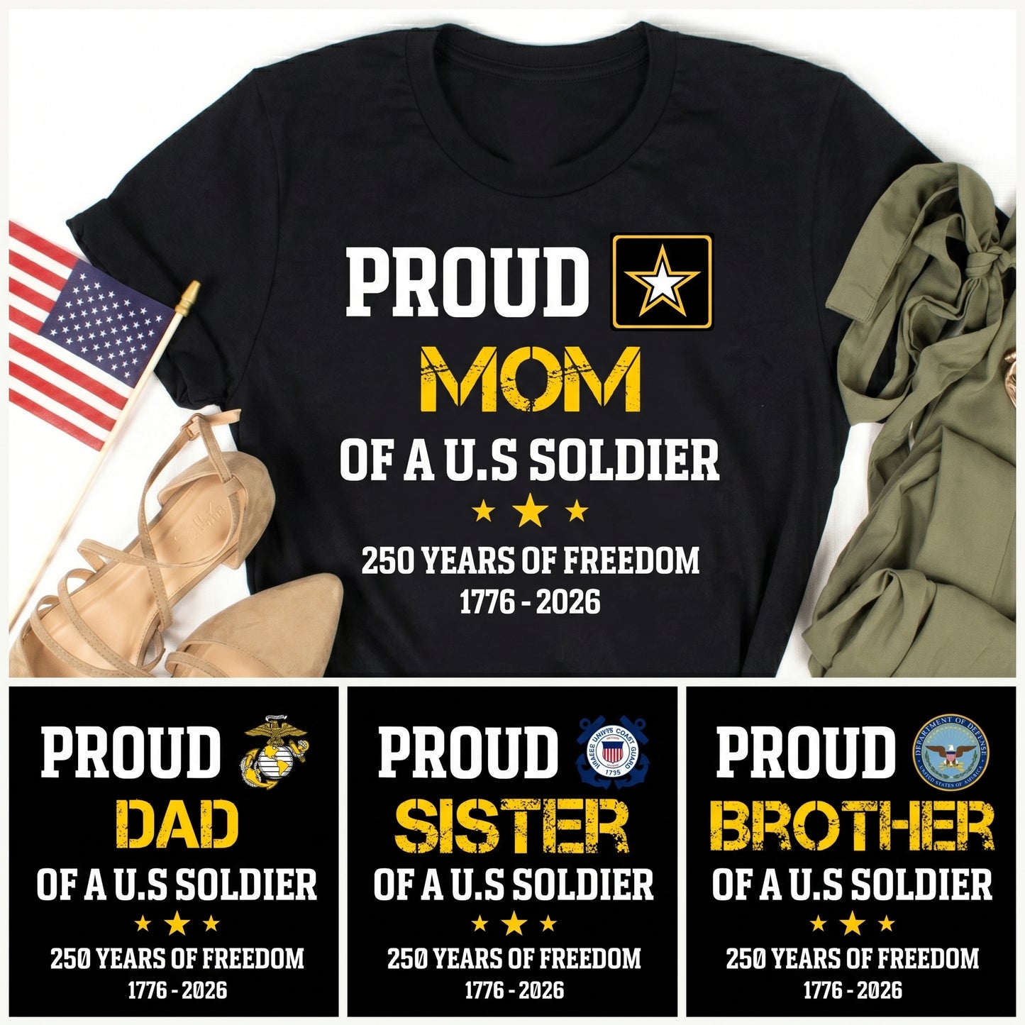 Proud-Mom,-Dad,-Family-Of-A-Us-Soldier-250Th-Anniversary-Usa-Personalized-Shirt1