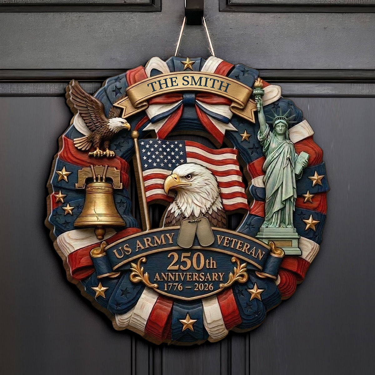 Proud_Us_Army_Veteran_250Th_Anniversary_Gift_For_Mom_Dad_Personalized_Wood_Sign_2