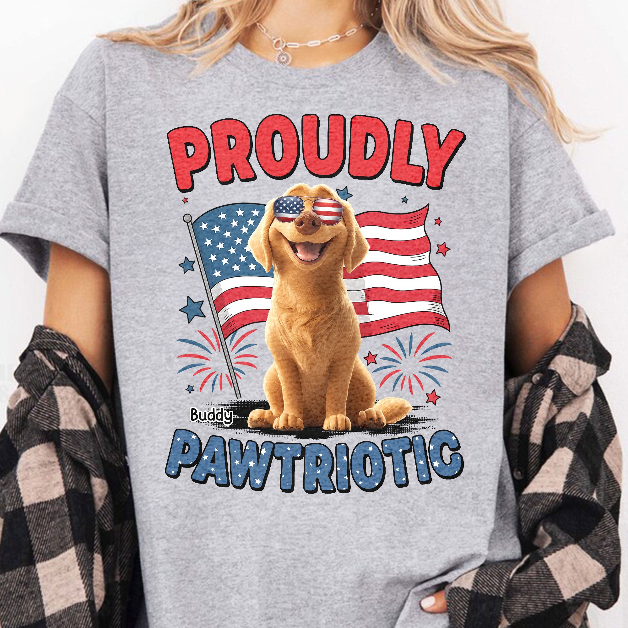 Proudly Pawtriotic - Personalized Shirt