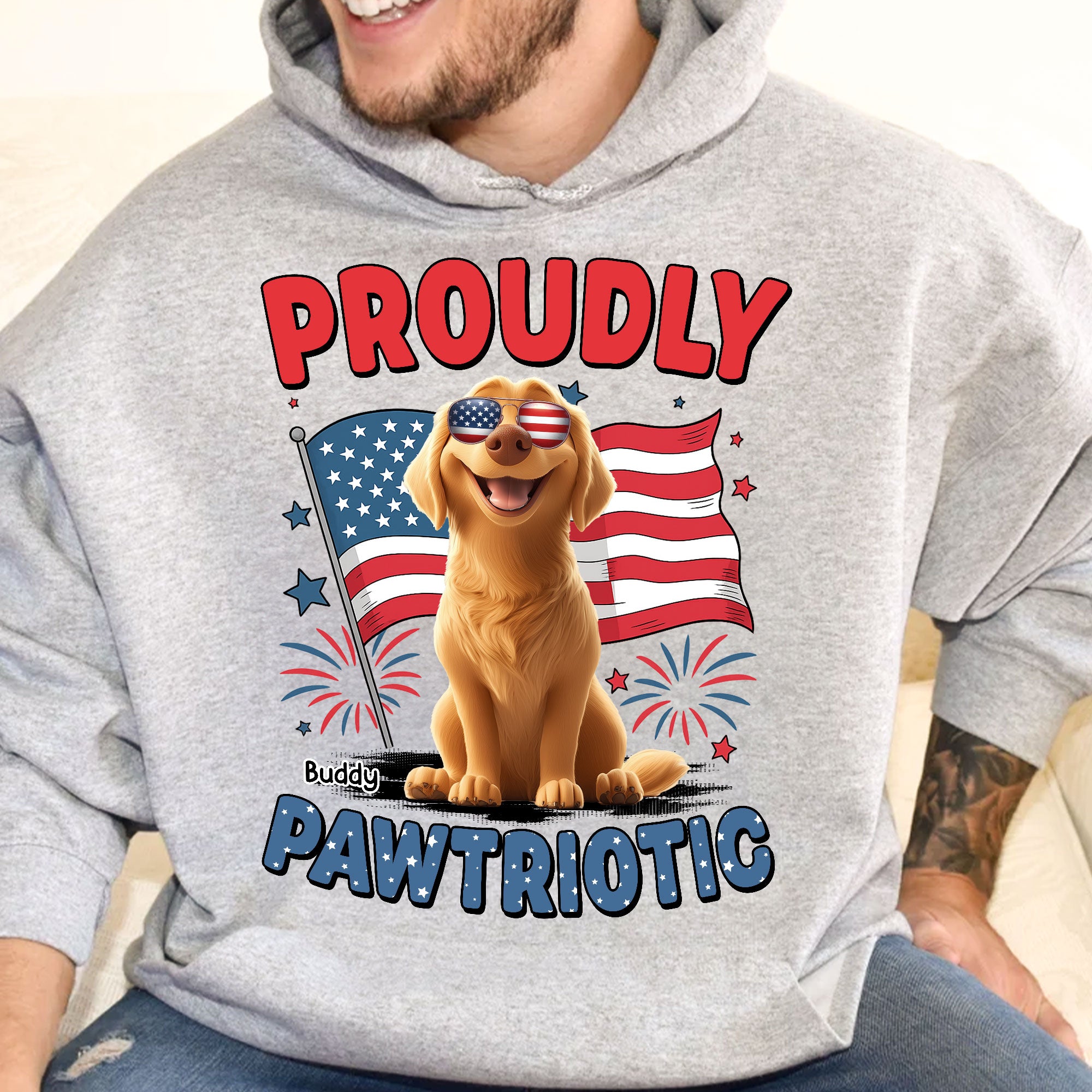Proudly Pawtriotic - Personalized Shirt