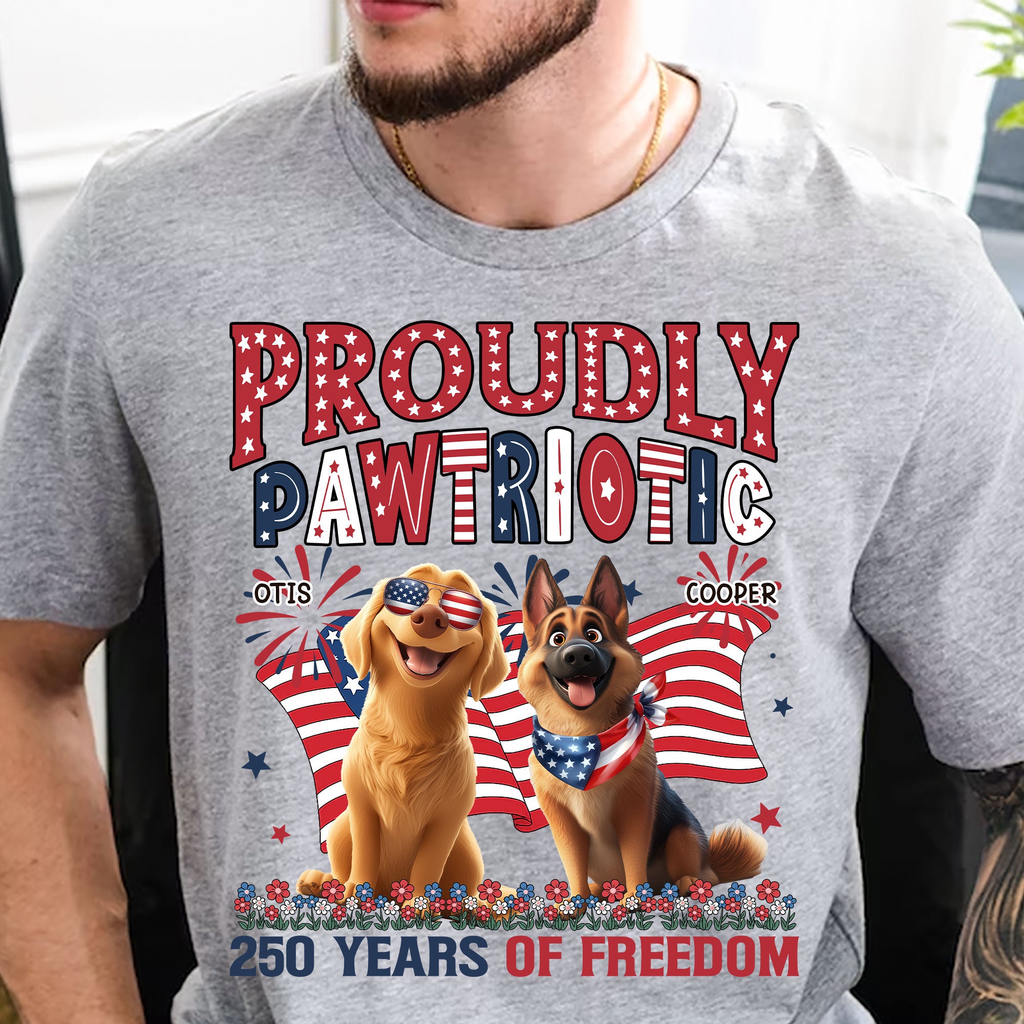 Proudly-Pawtriotic-250-Years-Of-Freedom-Personalized-Shirt-2