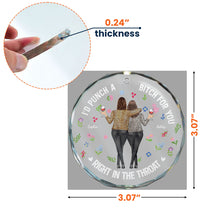 Punch Bitch Besties - Personalized Glass Ornament