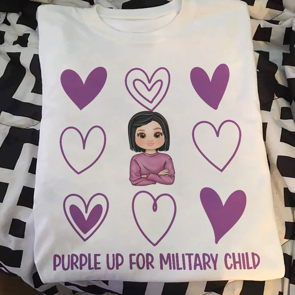 Purple Up For Military Child - Personalized Shirt