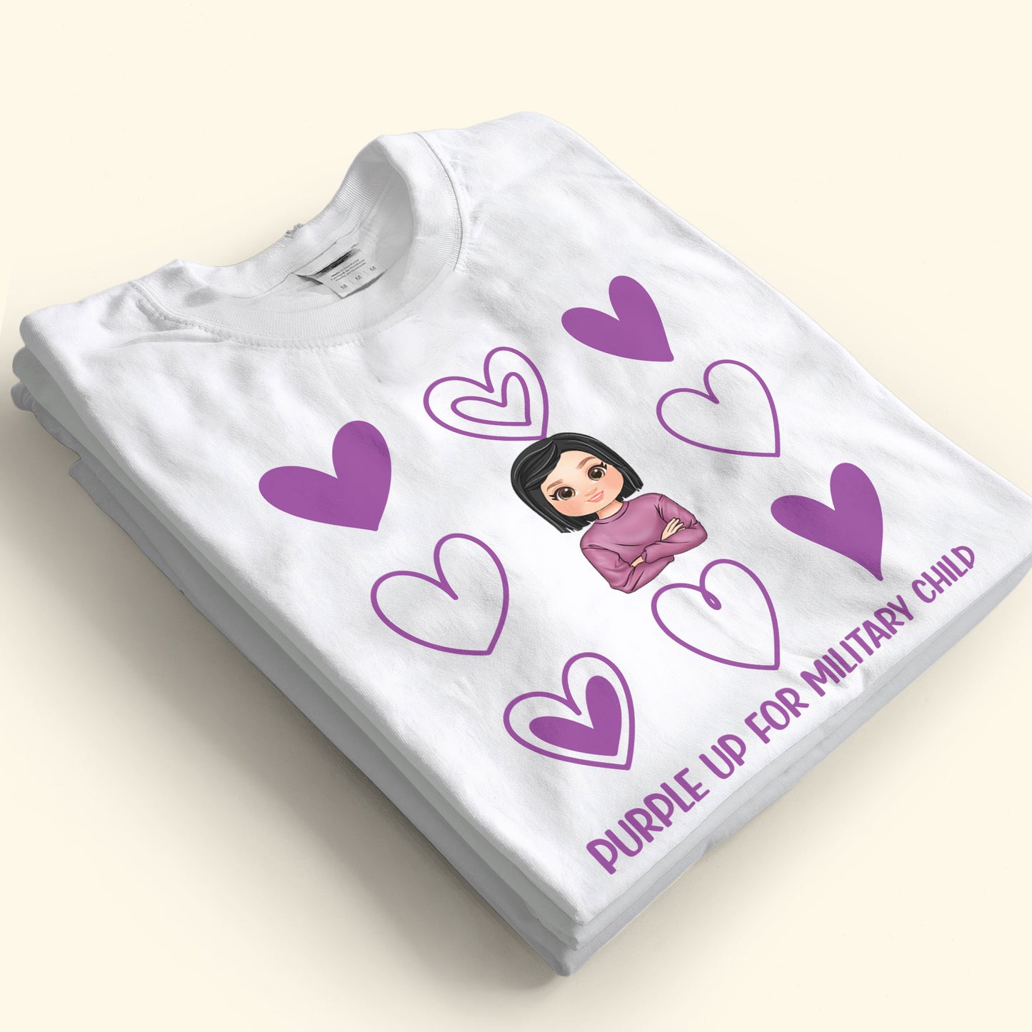 Purple Up For Military Child - Personalized Shirt