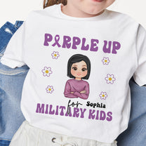 Purple Up For Military Kid - Personalized Shirt