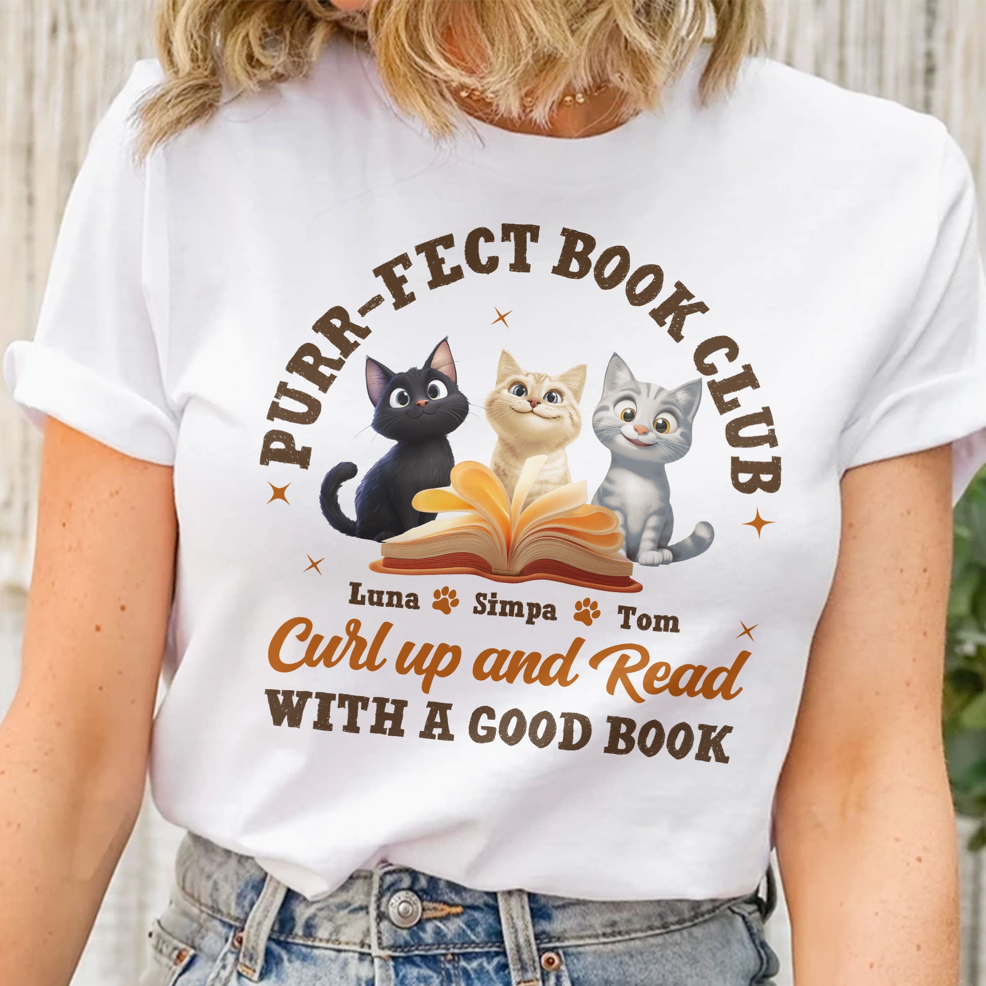 Purr-Fect Book Club - Personalized Shirt