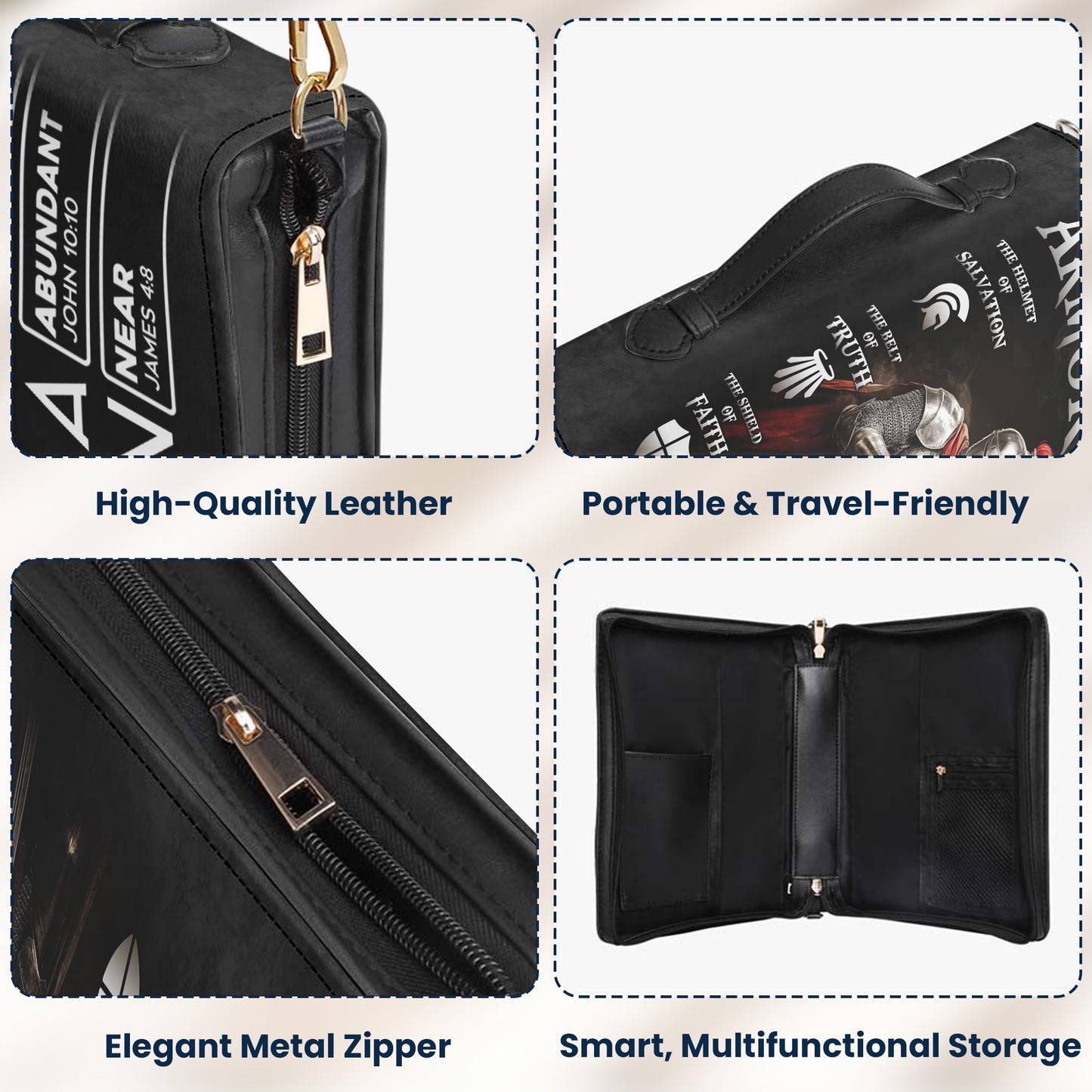 Put On The Full Armor Of God And God Says I Am - Personalized Bible Cover