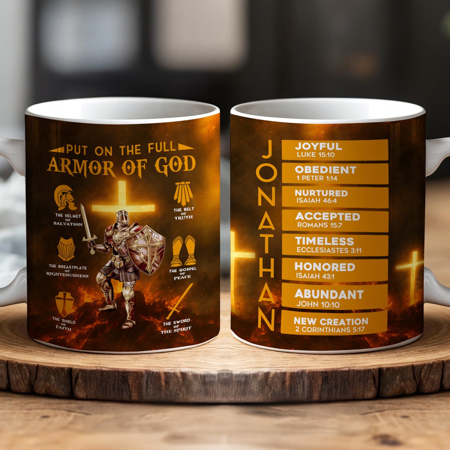 Put On The Full Armor Of God - Personalized Mug