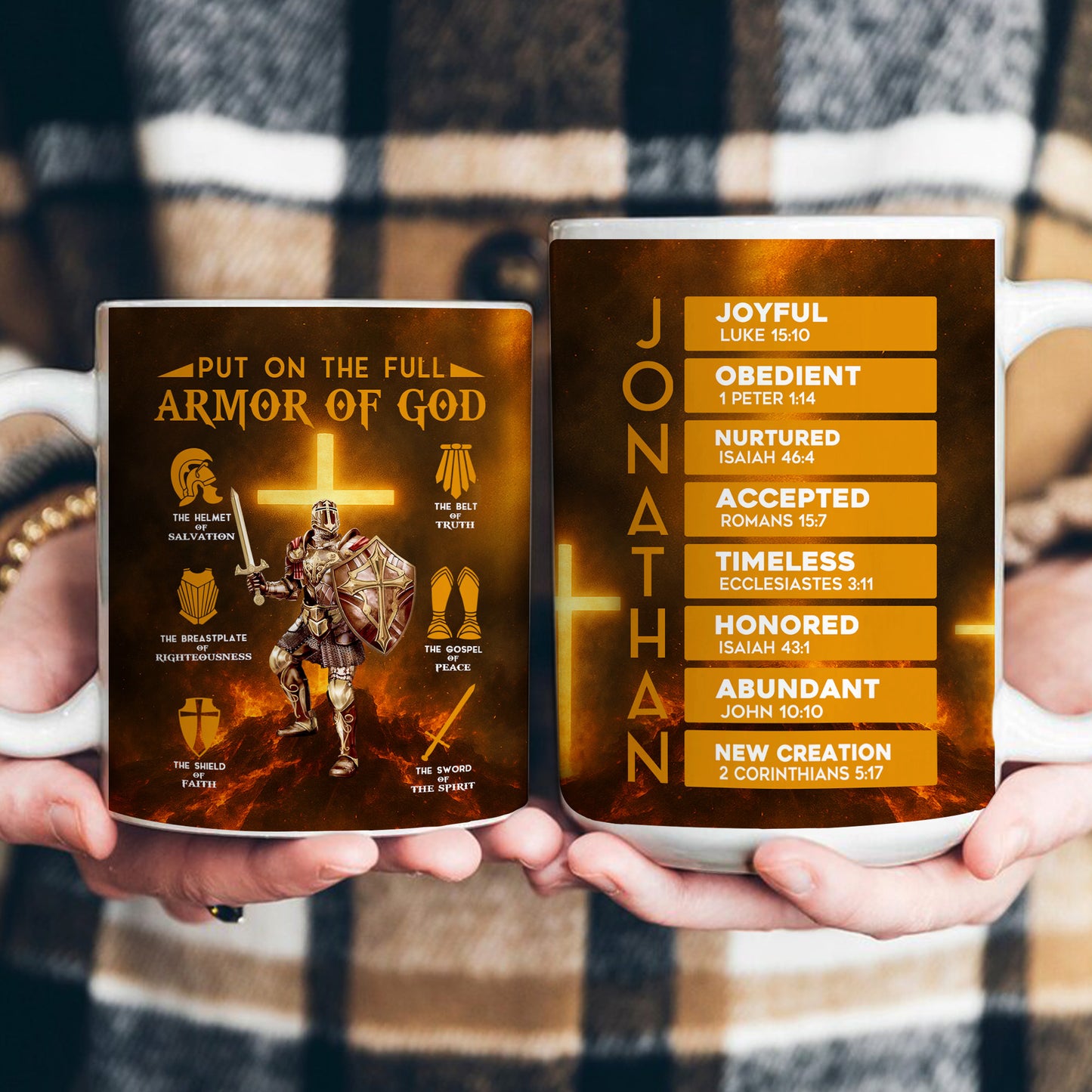 Put On The Full Armor Of God - Personalized Mug