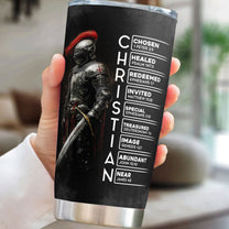 Put On The Full Armor Of God - Personalized Tumbler Cup