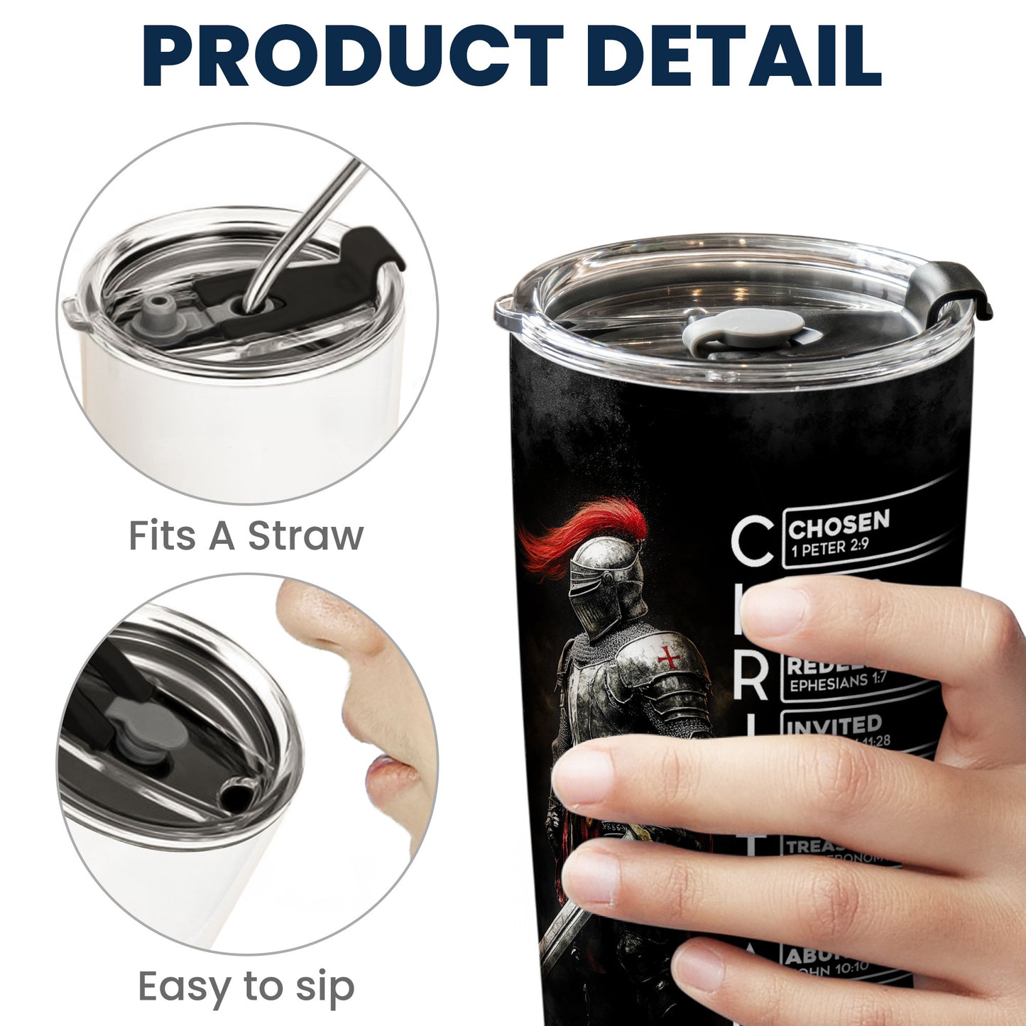 Put On The Full Armor Of God - Personalized Tumbler Cup