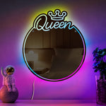 Queen Gift For Her Home Room Decor - Personalized Led Mirror
