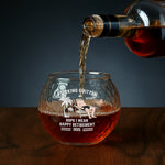 Quitter Oops I Mean Happy Retirement - Personalized Golf Whiskey Glass