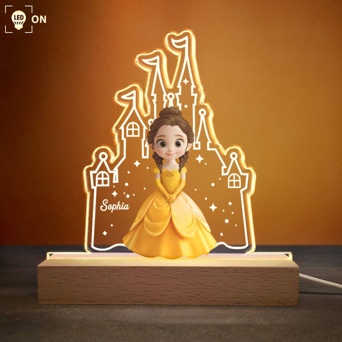 Princess Castle Night Light - Personalized LED Light