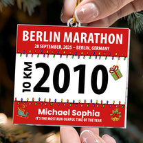 Race Bib For Runner - Personalized Acrylic Ornament