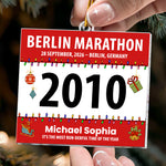 Race Bib For Runner - Personalized Acrylic Ornament