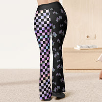 Racing Girl - Personalized Flare Leggings