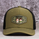 Rad Dad, Boy Dad, Girl Dad - Personalized Leather Patch Hat