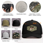 Rad Dad, Boy Dad, Girl Dad - Personalized Leather Patch Hat