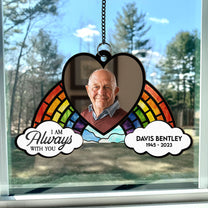Rainbow Bridge - Personalized Window Hanging Suncatcher Photo Ornament
