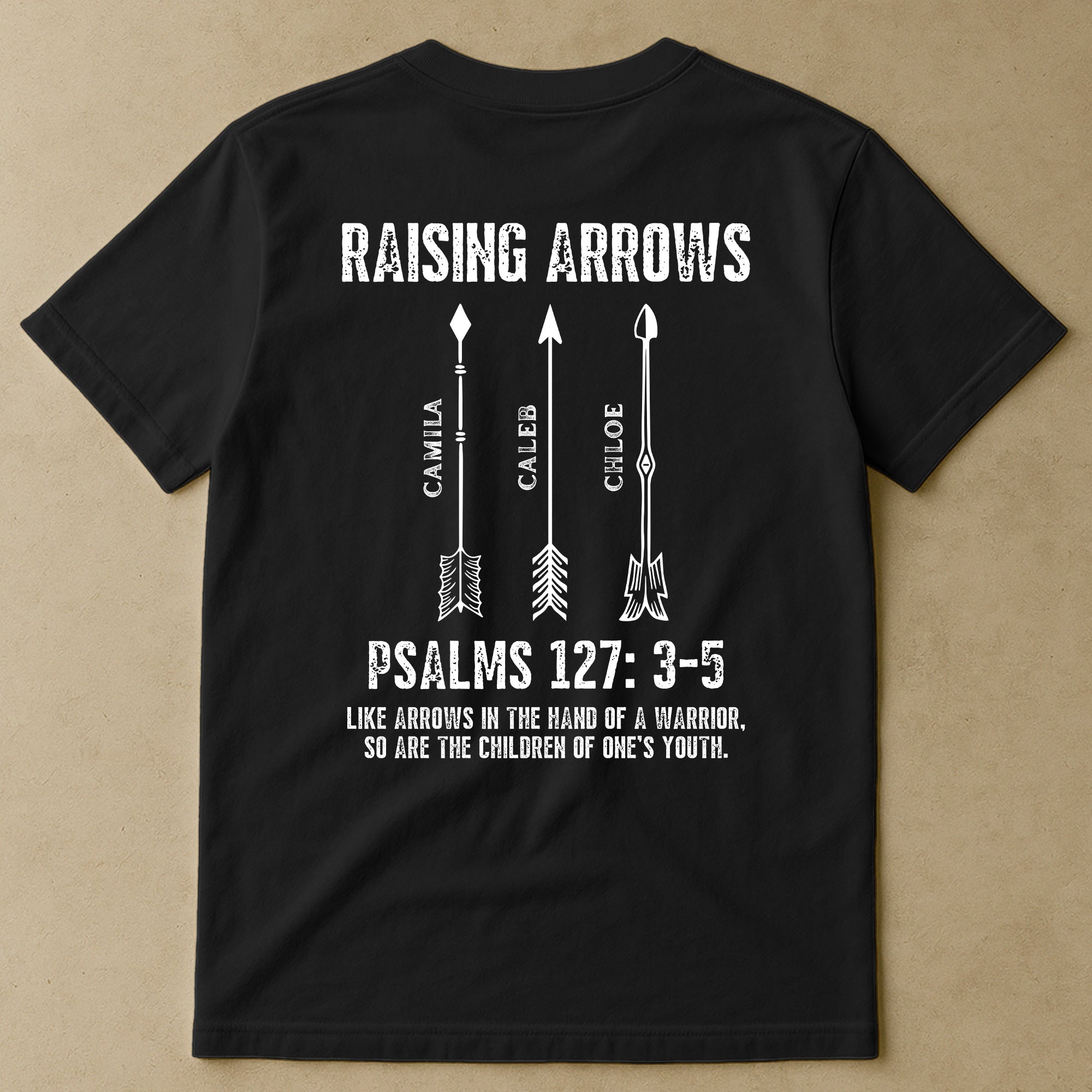 Raising-Arrows-Christian-Father'S-Day-Gift-For-Dad,-Husband-With-Kids'-Names-Personalized-Shirt-1