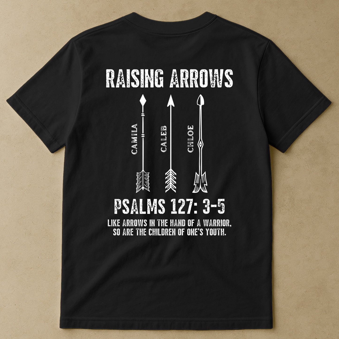 Raising-Arrows-Christian-Father'S-Day-Gift-For-Dad,-Husband-With-Kids'-Names-Personalized-Shirt-1