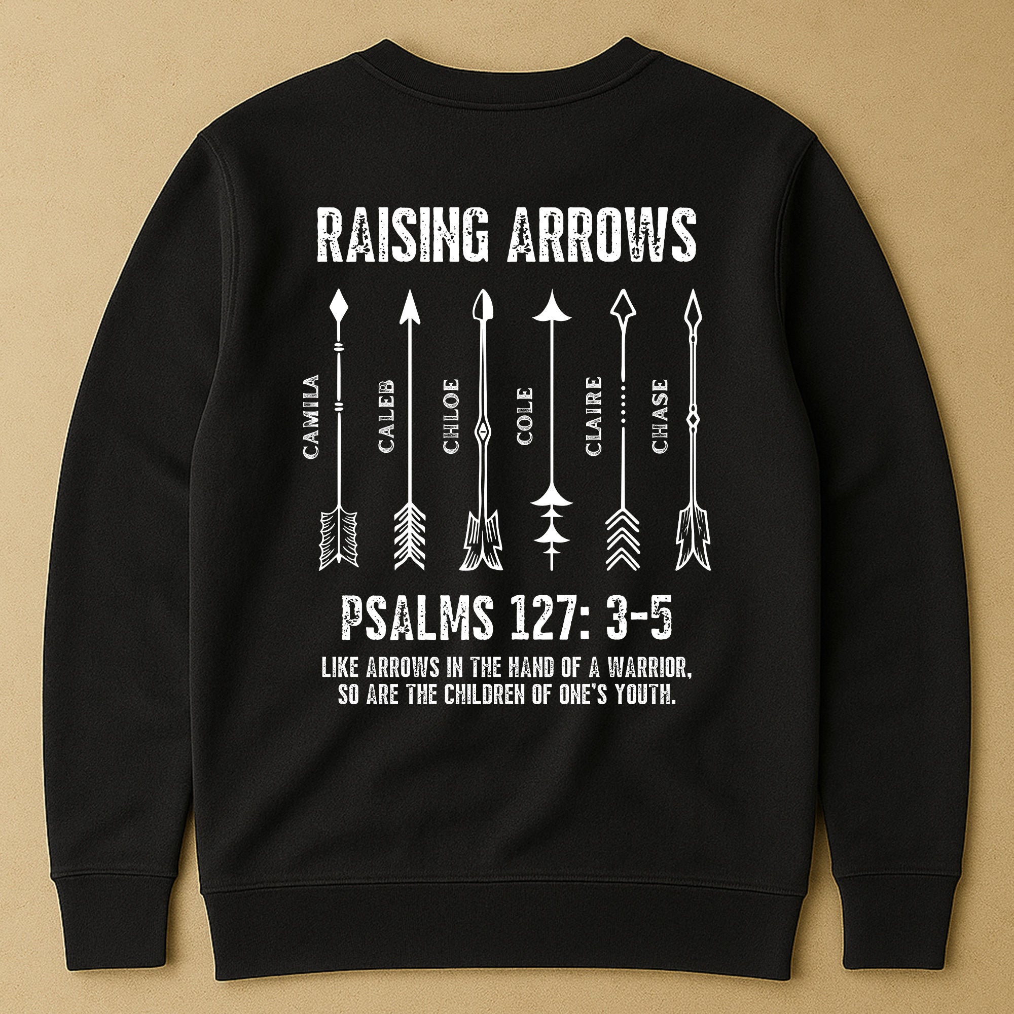 Raising-Arrows-Christian-Father'S-Day-Gift-For-Dad,-Husband-With-Kids'-Names-Personalized-Shirt-4