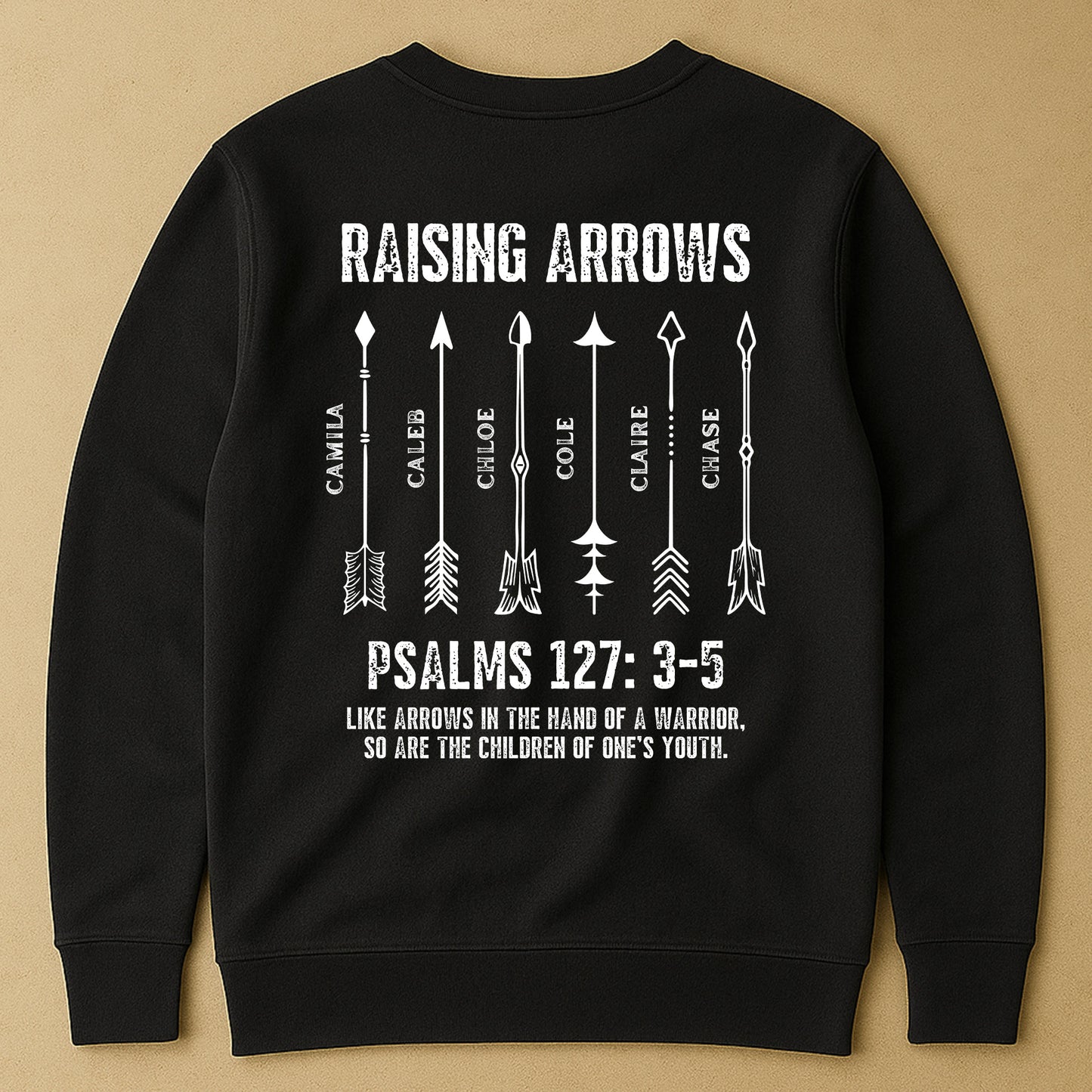 Raising-Arrows-Christian-Father'S-Day-Gift-For-Dad,-Husband-With-Kids'-Names-Personalized-Shirt-4
