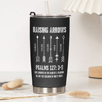 Raising-Arrows-Christian-Father'S-Day-Gift-For-Dad,-Husband-With-Kids'-Names-Personalized-Tumbler-6