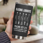 Raising-Arrows-Christian-Father'S-Day-Gift-For-Dad,-Husband-With-Kids'-Names-Personalized-Tumbler-7