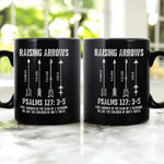 Raising-Arrows-Christian-Father's-Day-Gift-For-Dad,-Husband-With-Kids'-Names-Black-Ver-Personalized-Mug-3