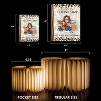 Reading Lamp Just A Girl Who Loves Books - Personalized Book Lamp