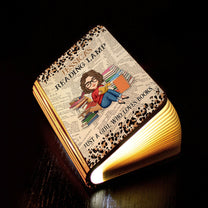 Reading Lamp Just A Girl Who Loves Books - Personalized Book Lamp