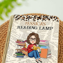 Reading Lamp Just A Girl Who Loves Books - Personalized Book Lamp
