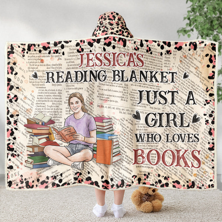 Reading-Blanket,Portrait-Photo,-Watercolor-Style-Personalized-Blanket-4