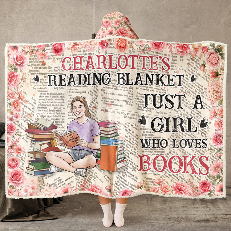 Reading-Blanket,Portrait-Photo,-Watercolor-Style-Personalized-Blanket-5