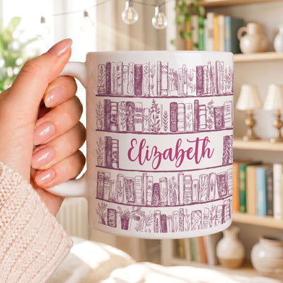 Reading Mug For Bookworm, Book Lover - Personalized Mug