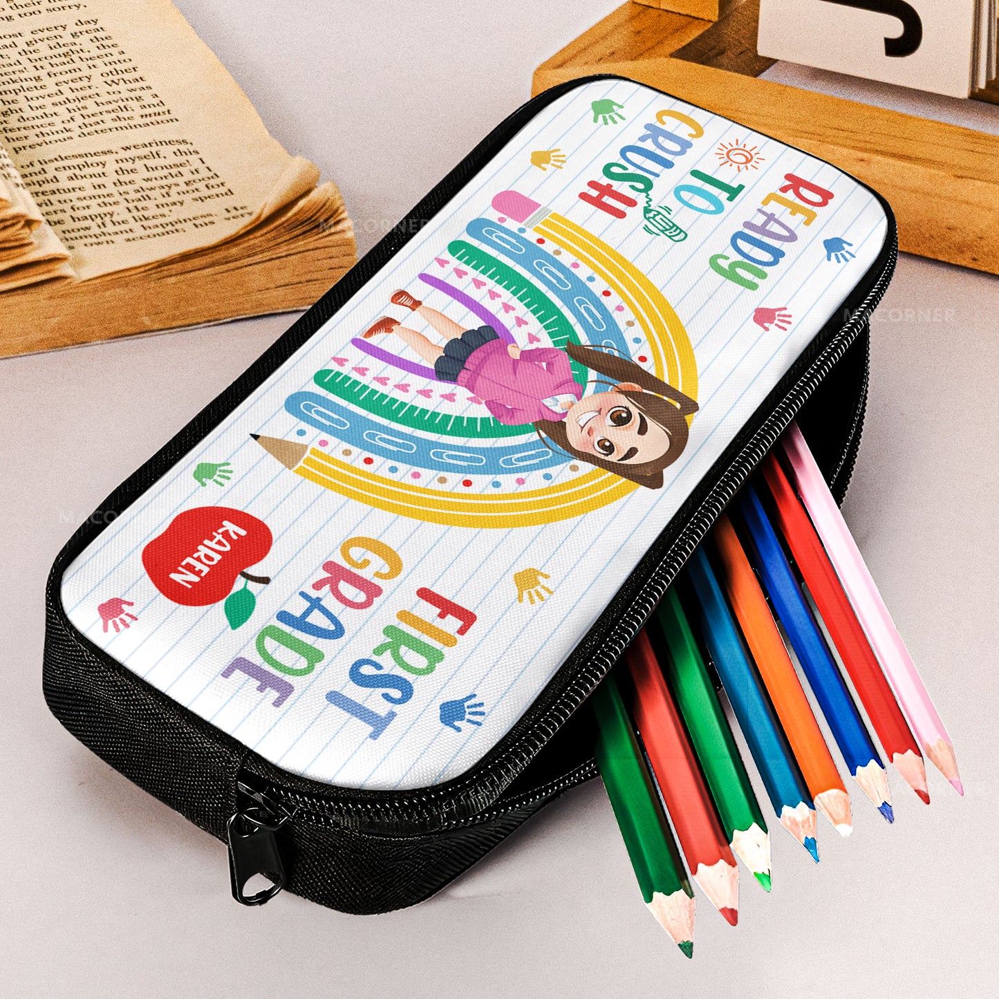 Ready To Crush First Grade Gift For Kids - Personalized Pencil Case
