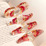 Real Flower, Floral Flower, Book Lover - Personalized Resin Book Page Holder