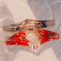 Real Flower, Floral Flower, Book Lover - Personalized Resin Book Page Holder