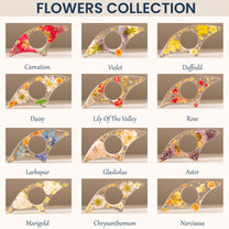 Real Flower, Floral Flower, Book Lover - Personalized Resin Book Page Holder